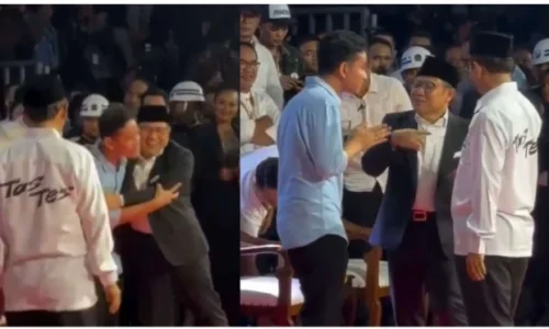 Momen hangat cawapres 2024