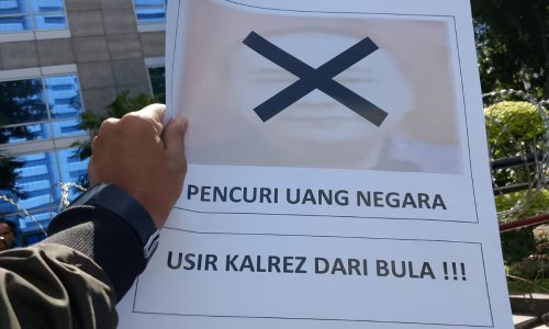 Aksi APPMJ di depan SKK Migas