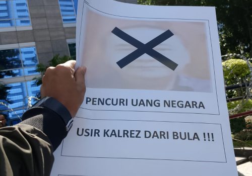 Aksi APPMJ di depan SKK Migas