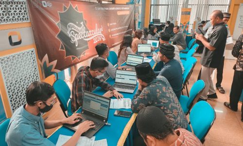 Suasana di Kantor Pelayanan Pajak (KPP) Pratama Jakarta Grogol Petamburan