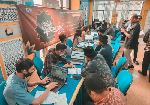 Suasana di Kantor Pelayanan Pajak (KPP) Pratama Jakarta Grogol Petamburan