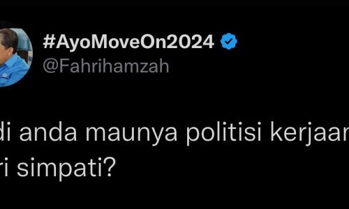 Tweet Fahri Hamzah